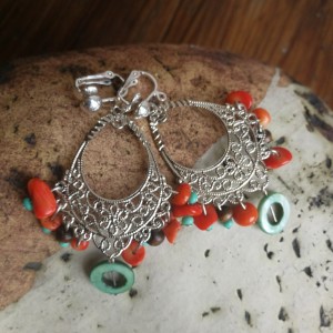 klipsy lekkie kolorowe boho