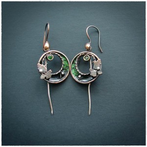 Obręcze z Listkami Ginkgo