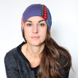 czapka damska patchworkowa kolorowa