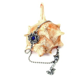 Bransoletka celebrytka z lapis lazuli