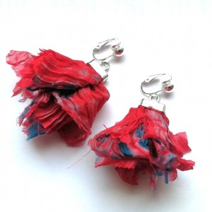 klipsy flamenko kolorowe lekkie folk