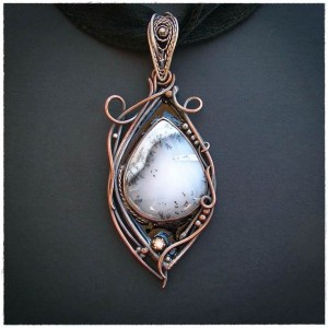 Naszyjnik z Agatem Dendrytowym