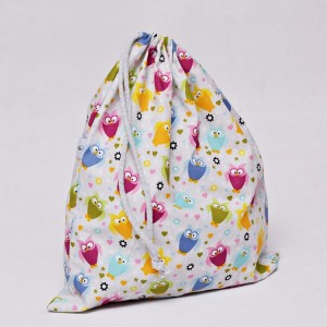 Worek na buty worek na kapcie do przedszkola do szkoły worek szkolny na ubrania sówki