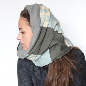 komin patchworkowy bardzo ciepły