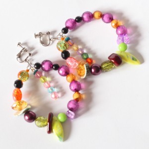 klipsy duże kolorowe koła