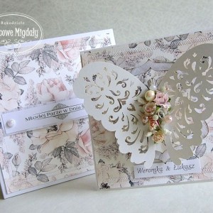 Kartka ślubna Ażurowy Motyl