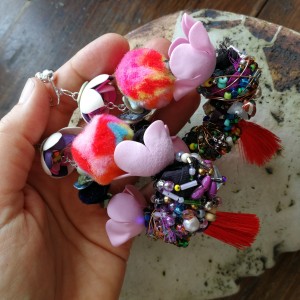 klipsy duże zwariowane etno boho koła