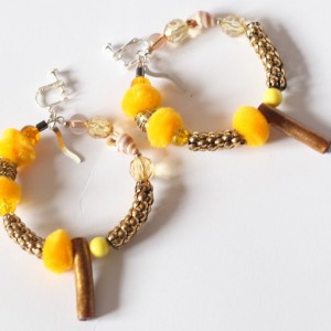 klipsy duże kolorowe koła