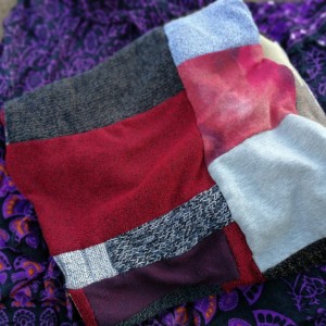 komin damski szyty patchworkowo handmade- box 44- uwaga poezja- zdesperowana prosiła o awans w szpagacie online na czacie