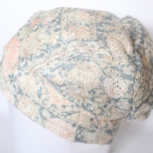 koronkowa pastelowa czapka