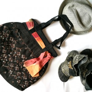 torba damska len ze sztruksem