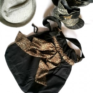 torba damska panterka czarna