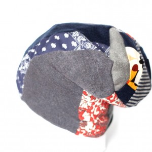 czapka patchworkowa kolorowa damska