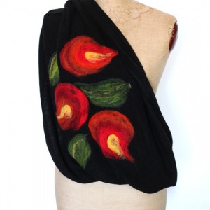 komin bohemian wełniany etniczny ludowy