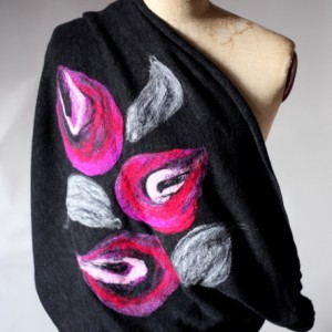 komin bohemian wełniany etniczny ludowy