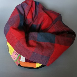 komin patchworkowy ciepły zimowy handmade