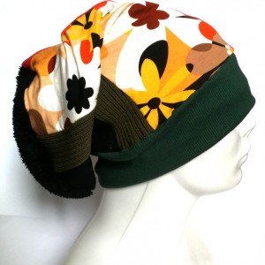 czapka turbanowa etno boho patchwork