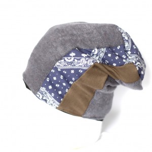 czapka damska szyta patchworkowo