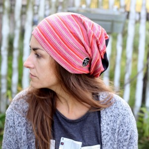 czapka dzianinowa damska męska w paski