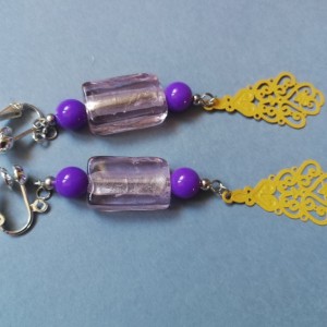 klipsy etno boho filigran lekkie- box x1-pojedyncza sztuka, polecam