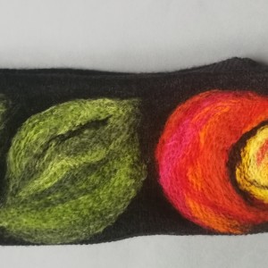 opaska wełniana filcowana damska- na podszewce, miła i ciepłą, szeroka na 14cm, obwód głowy uniwersalny, polecam