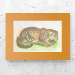 retro plakat 30x40, vintage obrazek A3, zwierzęta grafika na ścianę, 30x40 plakat z kotem, dziki kot plakat retro, jaguar plakat, lampart plakat, pantera plakat, puma plakat, zoo plakat do do