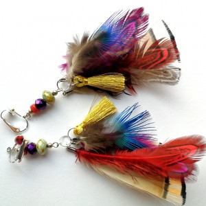 klipsy etno boho lekkie wiszące