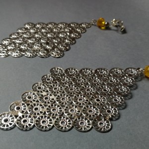 klipsy etno boho folk ażurowe