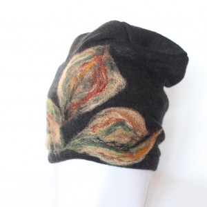 czapka wełniana damska czarna