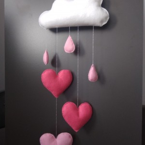 Zawieszka filcowa nad łóżeczko