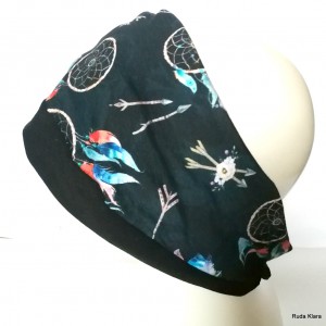 opaska łapacz snów handmade granatowa