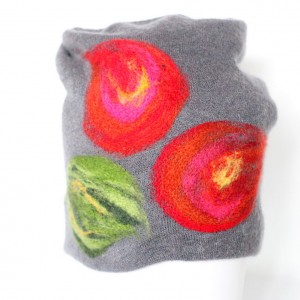 czapka wełniana damska szara