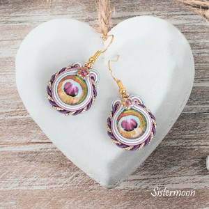 Małe kolczyki sutasz Pawie Oko