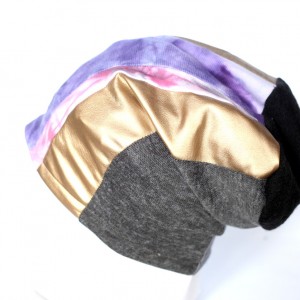 czapka damska szyta patchworkowo