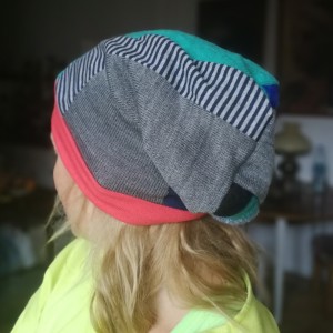 czapka etno boho szyta patchworkowo