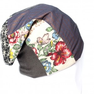 czapka damska patchworkowa