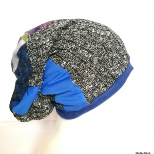 czapka turbanowa etno boho patchwork