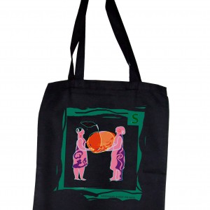Dwie Kobiety - bawełniana torba na zakupy z autorską grafiką