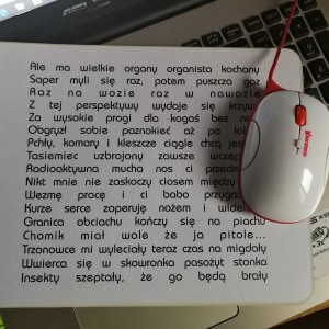 designerska podkładka pod mysz idealna do komputuera