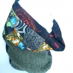 komin patchworkowy pojedynczy egzemplarz