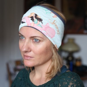 opaska damska sportowa we flamingi