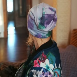 czapka unisex bawełniana ręcznie farbowana wiosenna sportowa