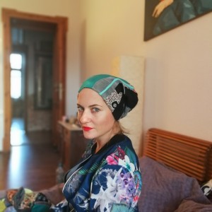 czapka wiosenna na rower