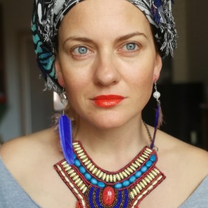 naszyjnik bohemian duży kołnierz haftowany style etno