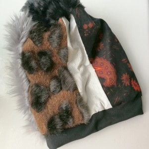 czapka damska etno boho handmade szyta patchworkowo