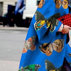 płaszcz wiosenny w motyle rozmiar L