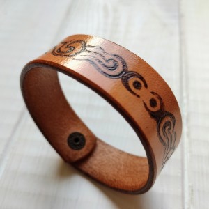 Skórzana bransoletka wzór 5