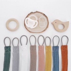 przypinka do smoczka - muślinowy klips do smoczka - przypinka do gryzaka