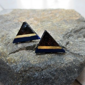 KOLCZYKI GEOMETRYCZNE TRÓJKĄTY