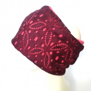 koronkowa szeroka opaska uniwersalna